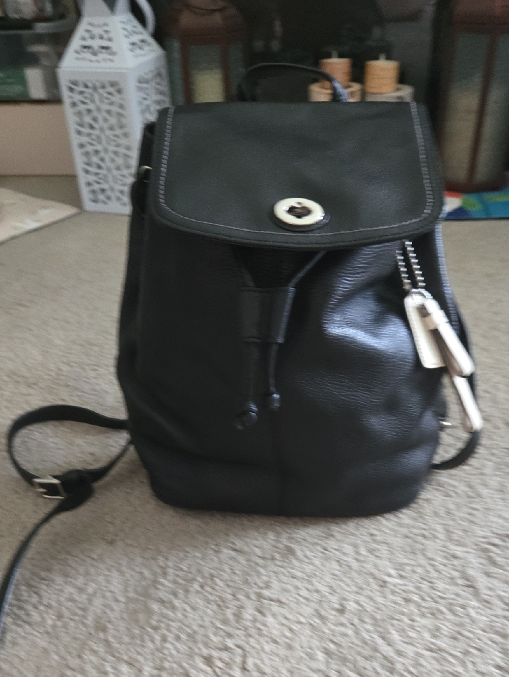 Coach Black Interior Nylon-Lined Handbag